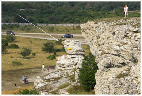 Gotland, Hoburgsgubben - rauken - foto: Bernt Enderborg