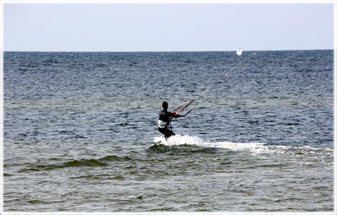 Kitesurfa p Gotland