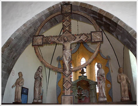 Ringkorset, triumfkrucifixet i Harma kyrka p Gotland
