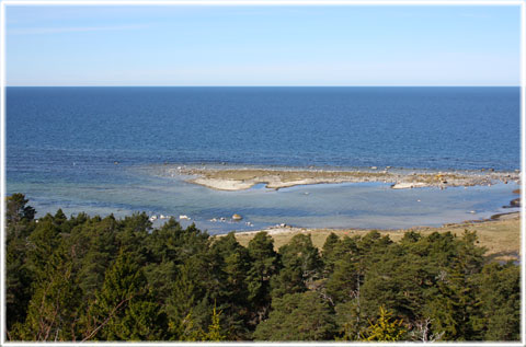 Utsikt mot havet vid Bygdeborg