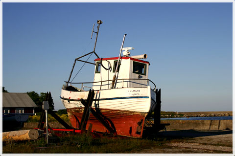 Gotland, Ellinor på land - foto: Bernt Enderborg