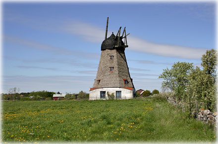 Gotland, En väderkvarn - foto: Bernt Enderborg