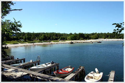 Hamnen och badet p Sankt Olofsholm